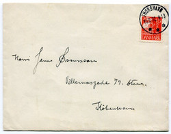 FAEROE ISLANDS 1932 Cover With Denmark 15 Øre Caravel With Thorshavn Postmark.  Michel 168 - Färöer Inseln