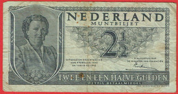 Pays-Bas - Billet De 2.5 Gulden - Juliana - 8 Août 1949 - P73 - 2 1/2  Florín Holandés (gulden)