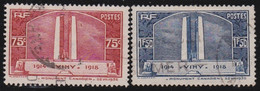 France     .    Y&T    .   316/317     .    O   .   Oblitéré - Used Stamps