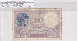 FRANCIA 5 FRANCS 1927 P 72D - 5 F 1917-1940 ''Violet''