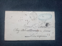 FRANCE. 1852 . Lettre  PARIS - NANTES. LA PREVOYANCE / Assurances Mutuelles Vie - Unclassified