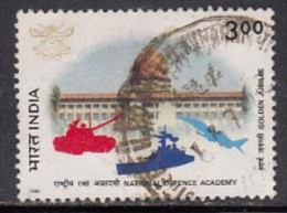 India Used 1999,  National Defence Academy, Tri Service Academy For Army, Navy, Air Force, Ship, Airplane (sample Image) - Used Stamps