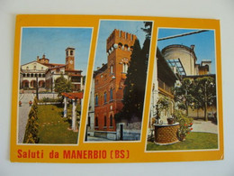 SALUTI DA MANERBIO  BRESCIA  QRA  QSO CB    CORRISPONDENZA   Amateur   Radio Amateurs   QSL RADIO CARD  QX - CB-Funk