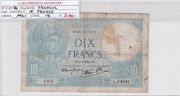 FRANCIA 10 FRANCS 1941 P 84 - 10 F 1941-1949 ''Mineur''