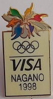 Olympic  Nagano 1998 VISA Olympic Games   PIN A12/1 - Jeux Olympiques