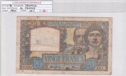 FRANCIA 20 FRANCS 1941 P 92 - 20 F 1939-1942 ''Science Et Travail''