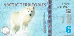 ARCTIC TERRITORIES - 6 Polar Dollars 2013 Polymer UNC - Fiktive & Specimen