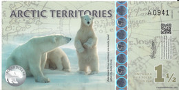 ARCTIC TERRITORIES - 1,5 Polar Dollars 2014 Polymer UNC - Specimen