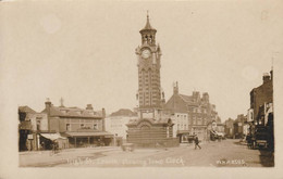 HIGH ST EPSOM SHOWING TOWN CLOCK RARE - Surrey
