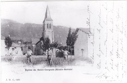 Photo D'après Carte Postale : 17,3 Cm. X 11,3 Cm  - Eglise De Saint-Cergues (Haute-Savoie) - Saint-Cergues