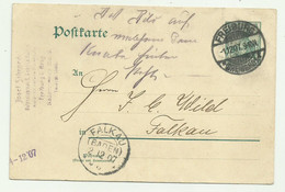 POSTKARTE FREIBURG - FALKAU BADEN 1907 FP - Used Stamps
