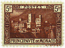 618011 HINGED MONACO 1922 PRINCIPE ALBERTO I Y VISTAS DEL PRINCIPADO - Andere & Zonder Classificatie