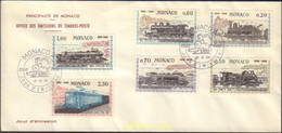 391298 MNH MONACO 1968 CENTENARIO DEL ENLACE FERROVIARIO CON NIZA - Other & Unclassified