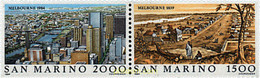 6310 MNH SAN MARINO 1984 LAS GRANDES CIUDADES DEL MUNDO. MELBOURNE - Oblitérés