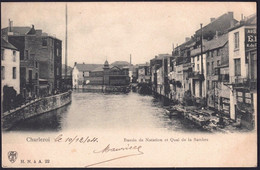 +++ CPA - CHARLEROI - Bassin De Natation Et Quai De La Sambre  // - Charleroi