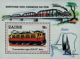 61400 MNH ZAIRE 1980 LOCOMOTORAS - 1980-1989