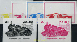 254151 MNH ZAIRE 1980 LOCOMOTORAS - 1980-1989