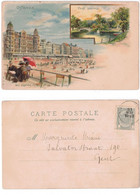 Ostend  Oostende    LITHO    Parc Léopold - Les Grands Hôtels Et La Plage Ouest  Edit E.V.B. - Oostende