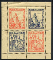 !!! BLOC FEUILLET EXPO PHILATELIQUE DE BEAUNE DE 1933, NEUF ** GOMME CRAQUELEE - Philatelic Fairs