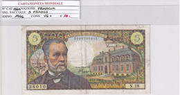 FRANCIA 5 FRANCS 1966 P 146A - 5 F 1966-1970 ''Pasteur''