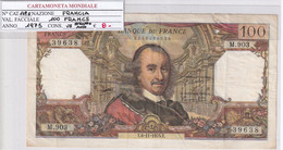 FRANCIA 100 FRANCS 1975 P 149E - 100 F 1964-1979 ''Corneille''