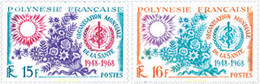 338524 HINGED POLINESIA FRANCESA 1968 20 ANIVERSARIO DE LA ORGANIZACION MUNDIAL DE LA SALUD - Oblitérés