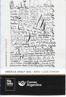 #75164 ARGENTINE,ARGENTINA 2022 UPAEP AMERICA PAINTINGS DRAWINGS POST OFFICIAL BROCHURE - Nuovi