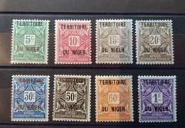 Niger - 1921 - Taxe TT N° Yv. 1 à 8 - Série Complète - Neuf Luxe * - Unused Stamps