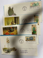 (1 M 42) USA FDC Covers (with Insert) - Desert Flowers (4 Cover) 1981 - 1981-1990