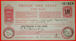 ~ SOUTH AFRICA: FREE ORANGE STATE ORANJE VRIJ STAAT ★1 SHILLING-6 PENCE 1898 CAPE COLONY! RARE!★ LOW START ★ NO RESERVE! - South Africa