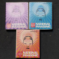 Lote 3 Cajitas Matchbox Fósforos – Propaganda National Panasonic – Distintas - Boites D'allumettes
