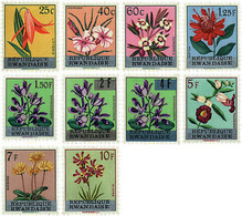 93846 MNH RUANDA 1963 FLORES REGIONALES - 1962-1969