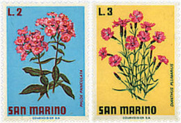 354062 MNH SAN MARINO 1971 FLORES - Gebruikt