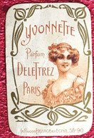 Rare étiquette Flacon Yvonnette Parfum Deletrez Paris-1915 Envoyée Pr Poilu à Fiancée Louise épicerie Pce Pasteuil Rians - Etichette