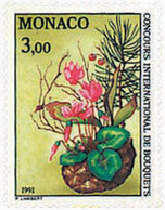 96978 MNH MONACO 1991 CONCURSO INTERNACIONAL DE RAMOS DE FLORES - Autres & Non Classés