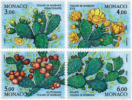 344856 MNH MONACO 1992 LAS CUATRO ESTACIONES DEL HIGO CHUMBO - Andere & Zonder Classificatie