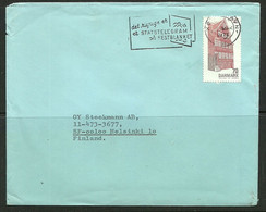 DENMARK 1973 Commercial Cover To Finland O Kobenhavn & Advertising Werbung Mi 538 As Single - Briefe U. Dokumente