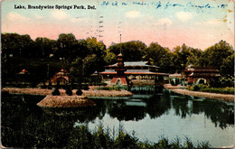 Delaware Brandywine Springs Park The Lake 1914 - Other & Unclassified