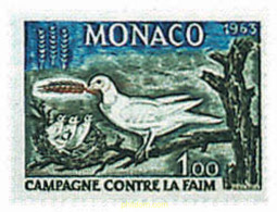 35468 MNH MONACO 1963 CAMPAÑA MUNDIAL CONTRA EL HAMBRE - Autres & Non Classés