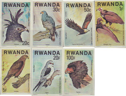 20602 MNH RUANDA 1977 AVES RAPACES - 1970-1979