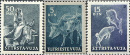 239849 MNH TRIESTE Zona B 1950 FAUNA - Sonstige & Ohne Zuordnung