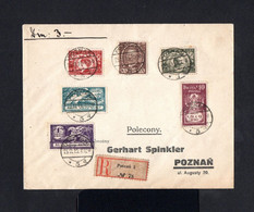 S2989-POLAND-.REGISTERED COVER POZNAN. 1919.Enveloppe RECOMMANDE Pologne. - Lettres & Documents