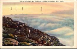 New York Adirondacks Top Of Whiteface Mountain Above The Clouds Curteich - Adirondack