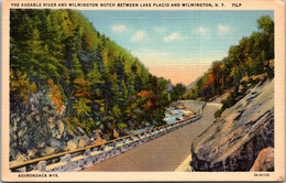 New York Adirondacks Thje Ausable River And Wilmington Notch Between Lake Placid And Wilmington Curteich - Adirondack