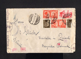 15517-ITALY-.MILITARY NAZI CENSOR COVER RAPALLO To BISMARCK (germany).1941.WWII.Enveloppe ITALIE.Italia.Hitler-Mussolini - 1939-45