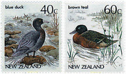 44674 MNH NUEVA ZELANDA 1987 AVES - Variétés Et Curiosités