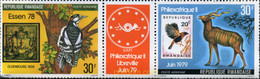 6285 MNH RUANDA 1978 ESSEN 78 Y PHILEXAFRIQUE II 79 - 1970-1979