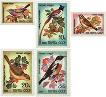 63451 MNH UNION SOVIETICA 1981 PAJAROS CANTORES - Collections