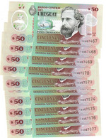 Uruguay 10x 50 Pesos 2020 UNC - Uruguay