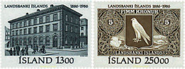 66904 MNH ISLANDIA 1986 CENTENARIO DEL BANCO ISLANDES - Lots & Serien